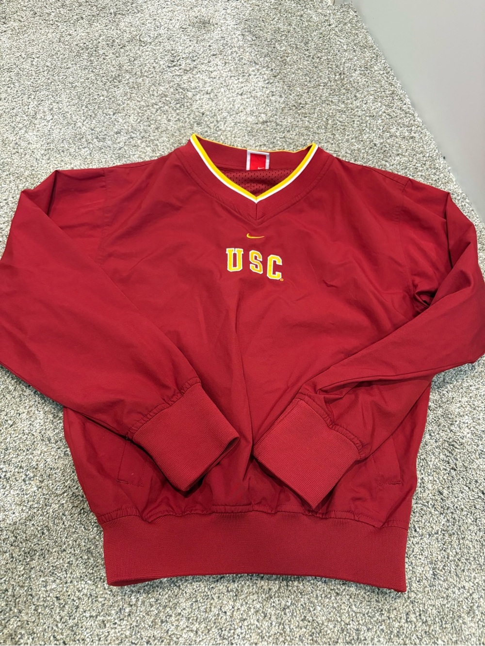 Vintage Nike USC embroidered windbreaker jacket size small